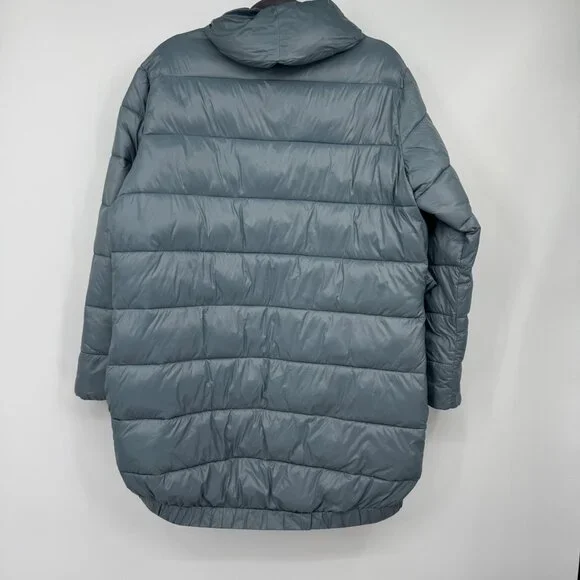 Universal Standard Kanda Puffer Coat Jacket Storm Blue size XS read - Picture 7 of 15